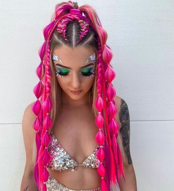Extension de cabello para coleta o trenzas