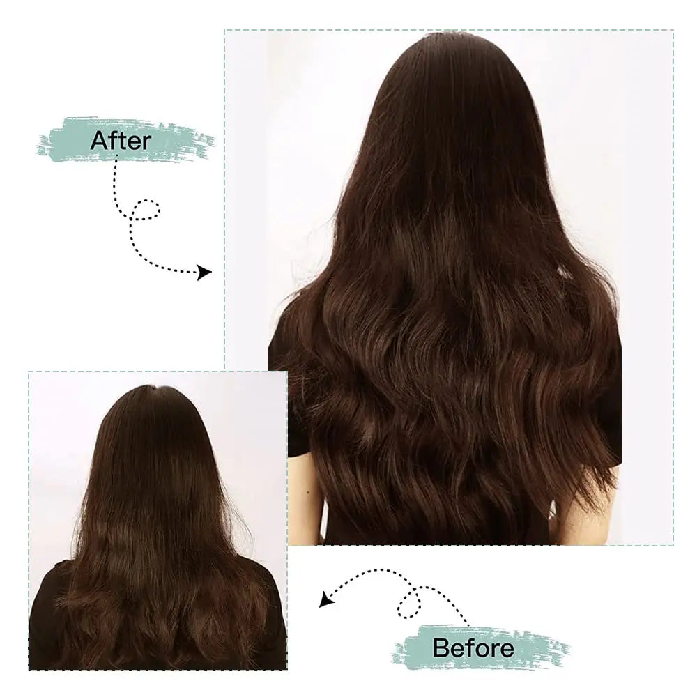 Clips de cabello pelo humano liso en extension 100% natural, cabello virgen negro natural. 22 broches