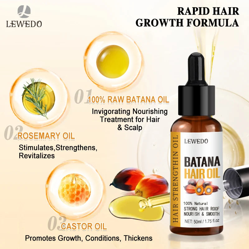 Aceite de batana naturales. Crecimiento rápido del cabello brillante y saludable anti pérdida para hombres y mujeres