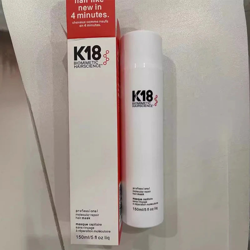 K18 Máscarilla capilar de recuperación molecular sin enjuage. Acondicionador profundo Tratamiento de queratina