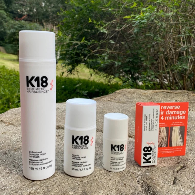K18 Máscarilla capilar de recuperación molecular sin enjuage. Acondicionador profundo Tratamiento de queratina