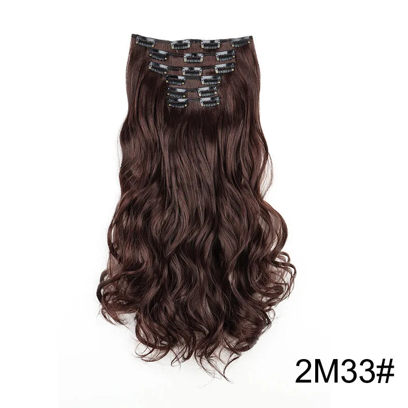 Clip de onda de agua sintética de cabello 24 broches