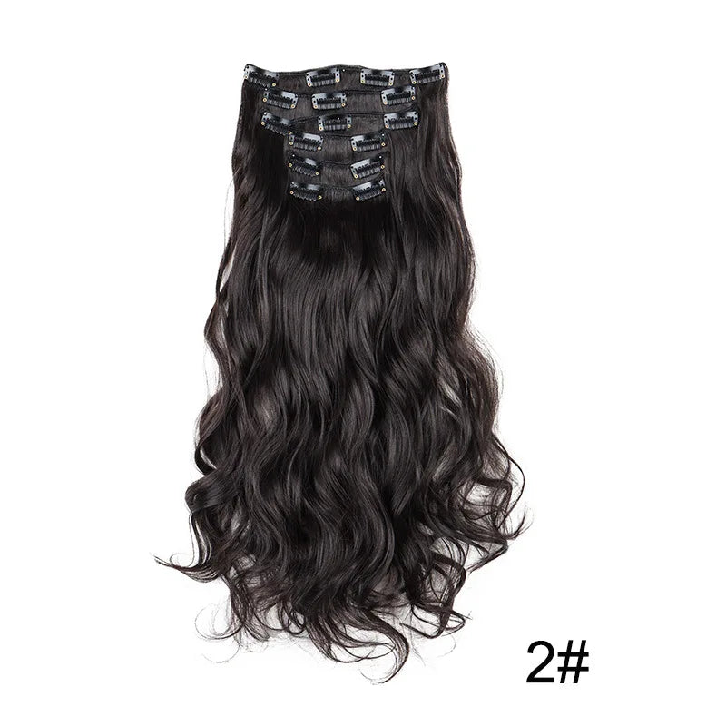 Clip de onda de agua sintética de cabello 24 broches