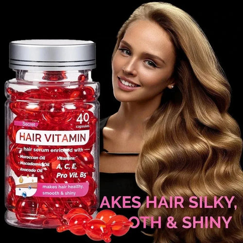 Aceite de vitamina argam, esencia para el cuidado de cabello, tratamiento para mejorar el cabello, 40 capsulas