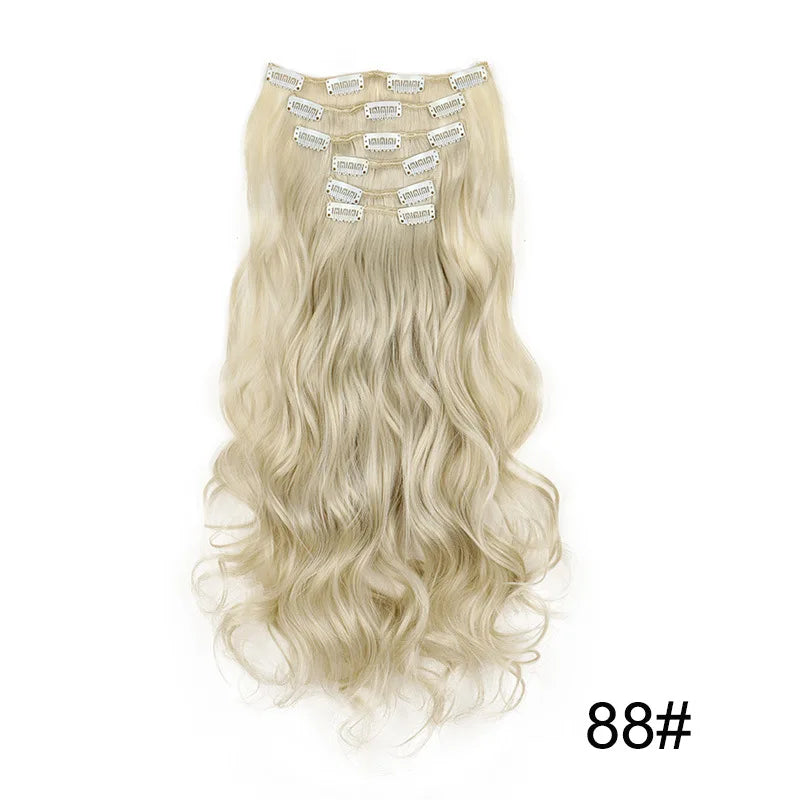Clip de onda de agua sintética de cabello 24 broches
