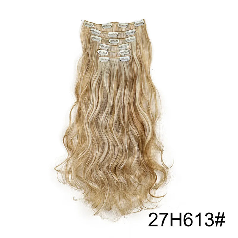Clip de onda de agua sintética de cabello 24 broches