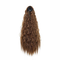 Extension de cabello para coleta, rizado, sintético de 22 pulgadas, cordón, clips envuelto en el cabello.