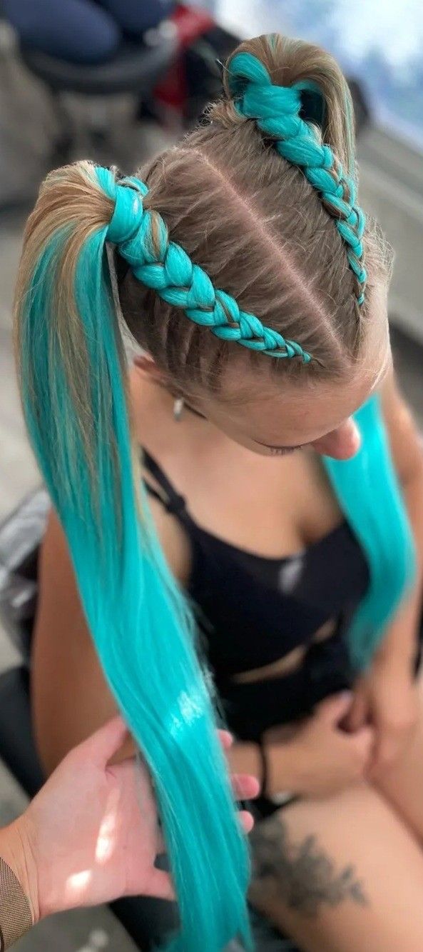 Extension de cabello para coleta o trenzas